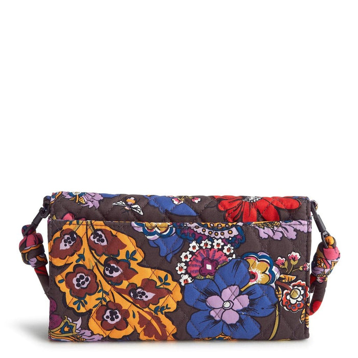 Vera Bradley : Wildwood Wallet Crossbody - Colorful Bouquet in Cotton Gabardine - Vera Bradley : Wildwood Wallet Crossbody - Colorful Bouquet in Cotton Gabardine