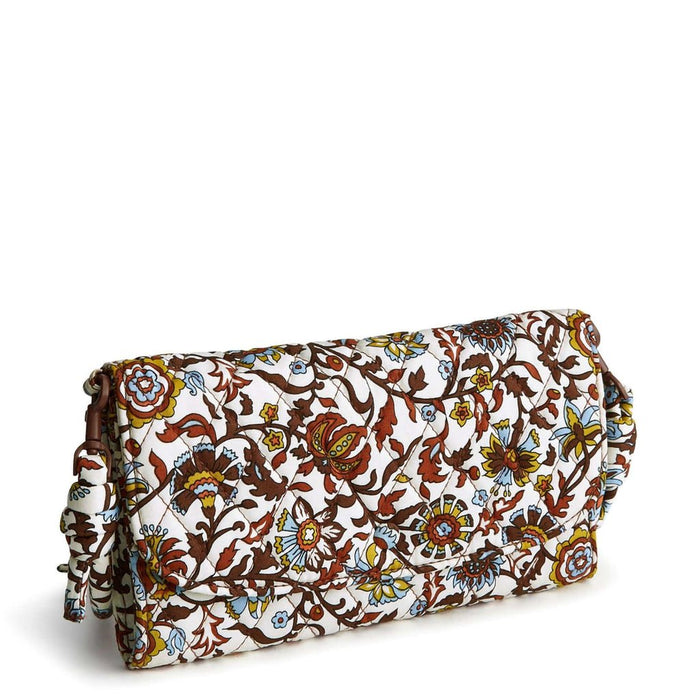 Vera Bradley : Wildwood Wallet Crossbody - Marrakesh Vines Cream in Cotton Gabardine - Vera Bradley : Wildwood Wallet Crossbody - Marrakesh Vines Cream in Cotton Gabardine