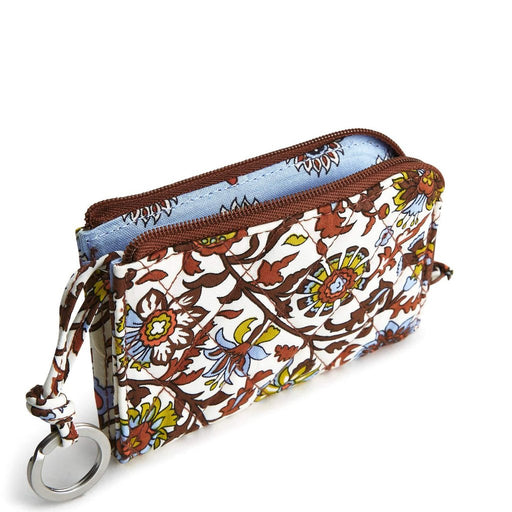 Vera Bradley : Zip Card Pouch - Marrakesh Vines Cream in Cotton Gabardine - Vera Bradley : Zip Card Pouch - Marrakesh Vines Cream in Cotton Gabardine