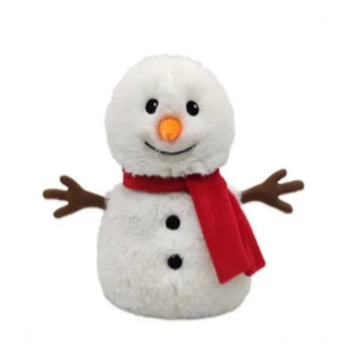 Warmies : Red Scarf Snowman Plush Heat Therapy - Warmies : Red Scarf Snowman Plush Heat Therapy