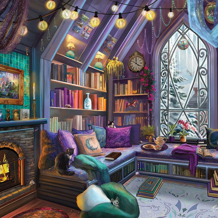 White Mountain : Book Nook - 1000 Piece Jigsaw Puzzle - White Mountain : Book Nook - 1000 Piece Jigsaw Puzzle