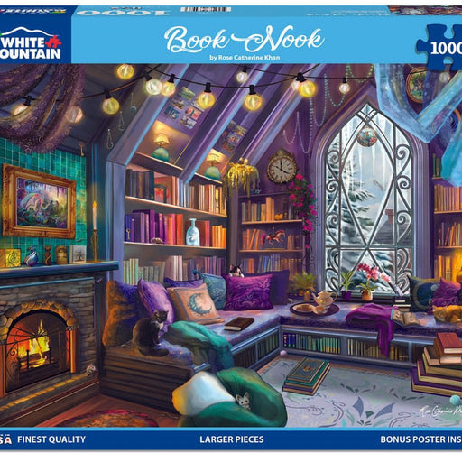 White Mountain : Book Nook - 1000 Piece Jigsaw Puzzle - White Mountain : Book Nook - 1000 Piece Jigsaw Puzzle