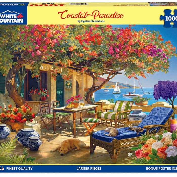 White Mountain : Coastal Paradise - 1000 Piece Jigsaw Puzzle - White Mountain : Coastal Paradise - 1000 Piece Jigsaw Puzzle