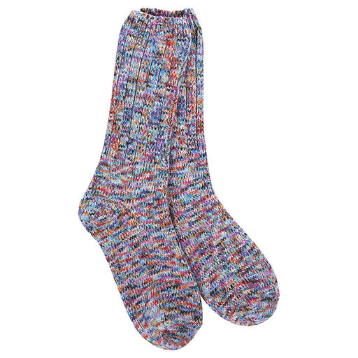 World's Softest : Weekend Ragg Crew Socks in Indigo - World's Softest : Weekend Ragg Crew Socks in Indigo