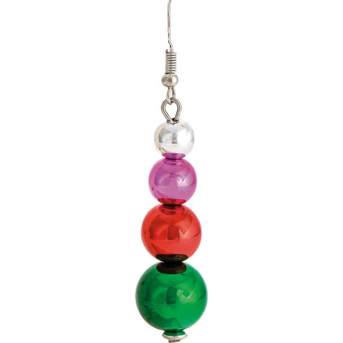 Rain : Multicolored Holiday Ornament Earrings