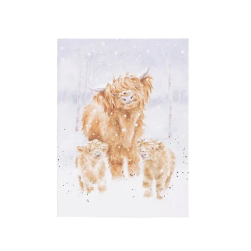 A Highland Christmas small paperback notebook featuring a festive Highland cow design