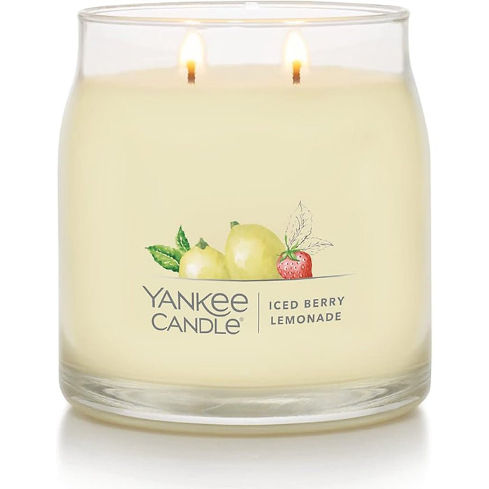 Yankee Candle : Signature Medium Jar Candle in Iced Berry Lemonade - Yankee Candle : Signature Medium Jar Candle in Iced Berry Lemonade