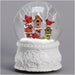 100mm Musical Cardinal Birdhouse Wind Up Dome - 100mm Musical Cardinal Birdhouse Wind Up Dome