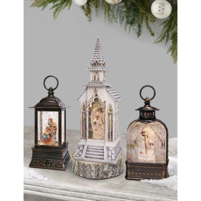 13.375" Church Nativity Angel & Sublimation Glitter Lantern - Christmas is Forever - 13.375" Church Nativity Angel & Sublimation Glitter Lantern - Christmas is Forever