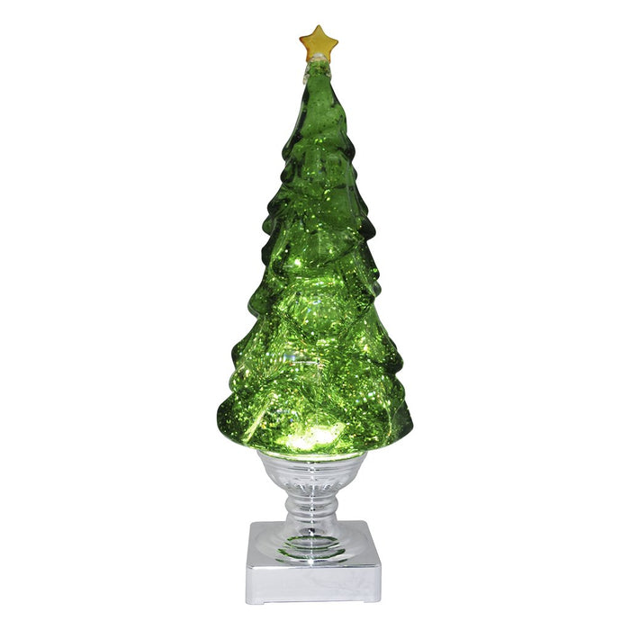 15.25"H LED Blowing Glitter Trees (BG) - 15.25"H LED Blowing Glitter Trees (BG)