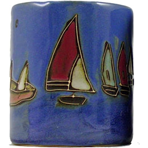16 oz Stoneware Coffee Mug - Sail Boats - 16 oz Stoneware Coffee Mug - Sail Boats