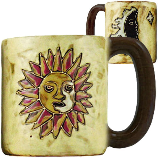 16 oz Stoneware Coffee Mug - Sun & Moon - Tan - 16 oz Stoneware Coffee Mug - Sun & Moon - Tan