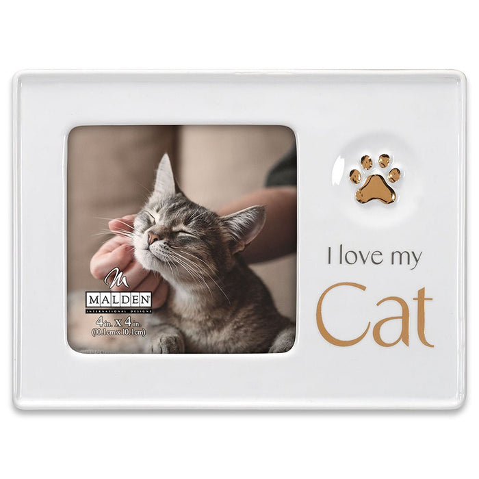 Malden : 4x4 I Love My Cat Ceramic Picture Frame at Annie's Hallmark