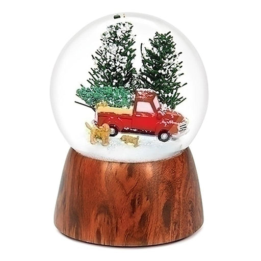 5"H Musical Red Truck with Dogs 10mm Wind Up Water Globe - 5"H Musical Red Truck with Dogs 10mm Wind Up Water Globe - Annies Hallmark and Gretchens Hallmark, Sister Stores