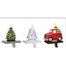 7" LED Retro Tree & Red Truck Stocking Hanger - Christmas is Forever - 7" LED Retro Tree & Red Truck Stocking Hanger - Christmas is Forever