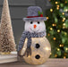 7.87" LED Glass Frosty Snowman - Christmas is Forever - 7.87" LED Glass Frosty Snowman - Christmas is Forever