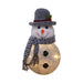 7.87" LED Glass Frosty Snowman - Christmas is Forever - 7.87" LED Glass Frosty Snowman - Christmas is Forever