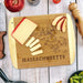 A Slice of Life Massachusetts Serving and Cutting Board -