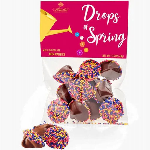 Abdallah Candies : Drops of Spring Non Pareils – Milk Chocolate – 1.75 oz - Abdallah Candies : Drops of Spring Non Pareils – Milk Chocolate – 1.75 oz