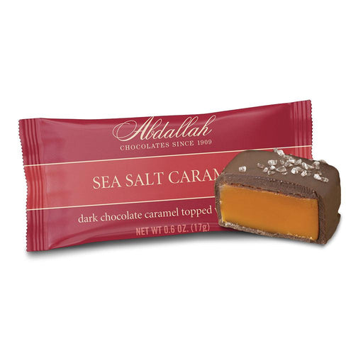 Abdallah Candies : Sea Salt Caramels Singles – Dark Chocolate -