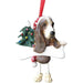 Basset Hound Dangling Leg Ornament - Basset Hound Dangling Leg Ornament