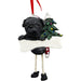 Black Pug Dangling Leg Ornament - Black Pug Dangling Leg Ornament
