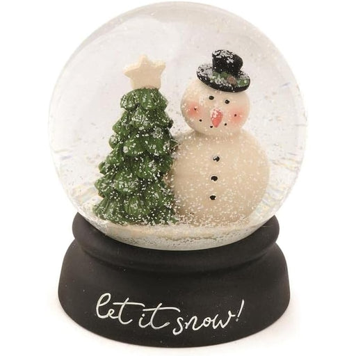 Blossom Bucket : Snow Globe with Snowman and Christmas Tree - Blossom Bucket : Snow Globe with Snowman and Christmas Tree