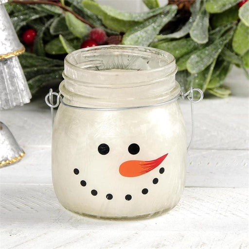 Blossom Bucket : Snowman Candle - Twisted Peppermint - Blossom Bucket : Snowman Candle - Twisted Peppermint - Annies Hallmark and Gretchens Hallmark, Sister Stores