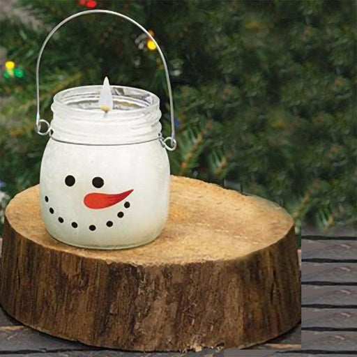 Blossom Bucket : Snowman Candle - Twisted Peppermint - Blossom Bucket : Snowman Candle - Twisted Peppermint - Annies Hallmark and Gretchens Hallmark, Sister Stores