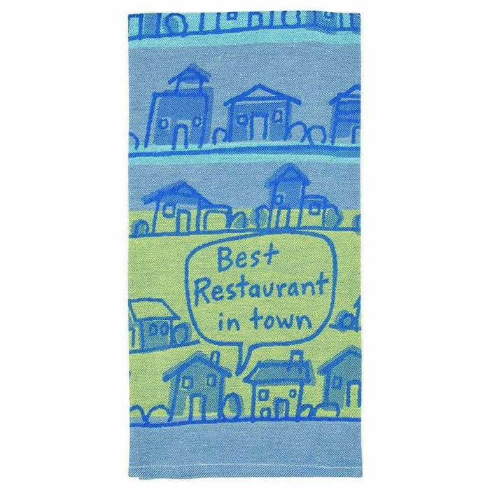 Blue Q : Dish Towel - "Best Restaurant In Town" -
