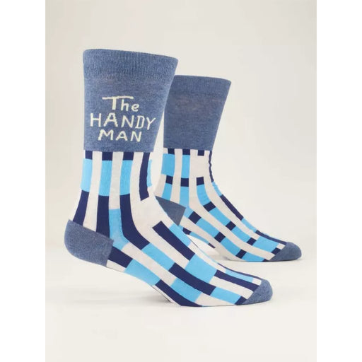 Blue Q : Men's Crew Socks - THE HANDYMAN - Blue Q : Men's Crew Socks - THE HANDYMAN