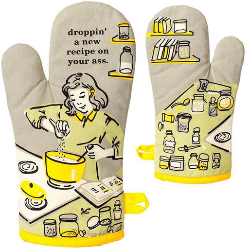 Blue Q : Oven Mitt - "Droppin' A Recipe On Your A**" -