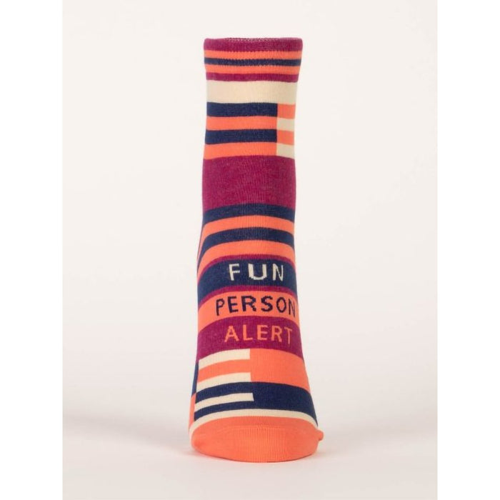 Blue Q : Women's Ankle Socks - "Fun Person Alert" - Blue Q : Women's Ankle Socks - "Fun Person Alert"