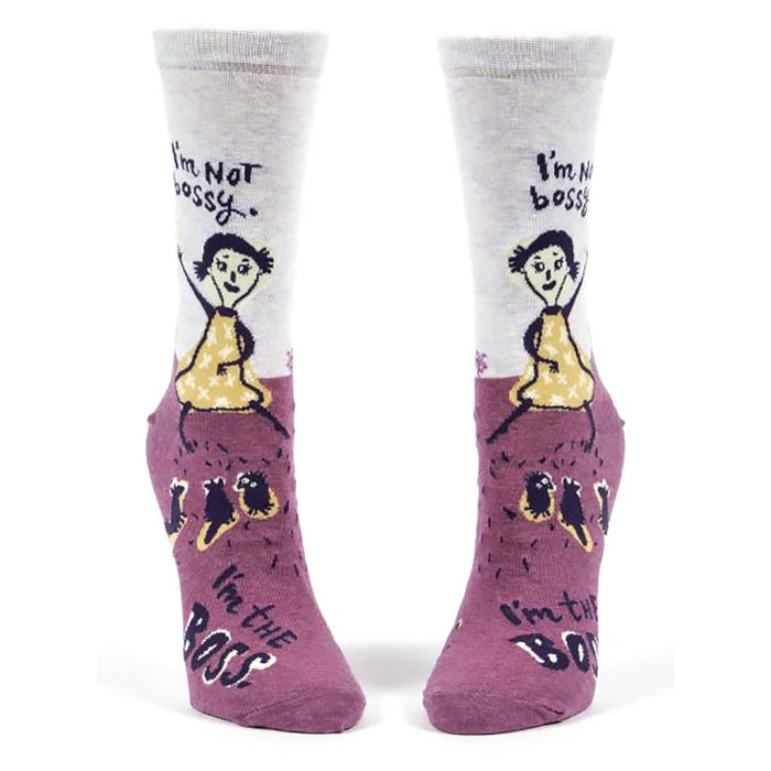 Blue Q : Women's Ankle Socks - "I'm The Boss" -