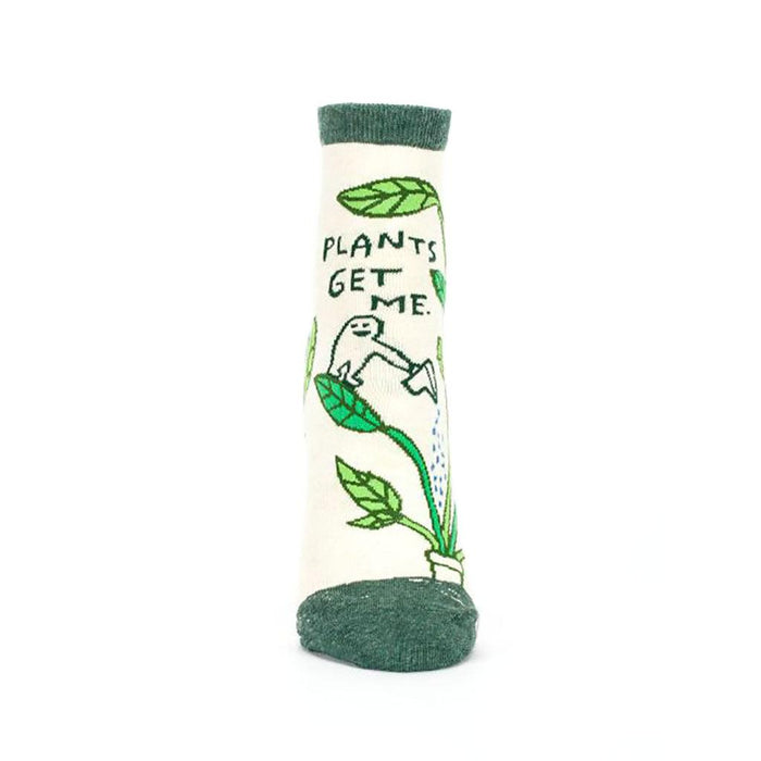Blue Q : Women's Ankle Socks - "Plants Get Me" -