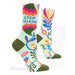 Blue Q : Women's Crew Socks - "Stop Talking" -