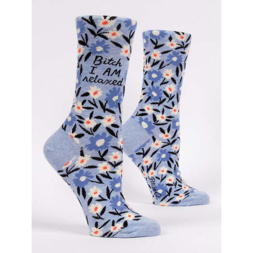 Blue Q : Women's Socks - "$itch I am Relaxed" -
