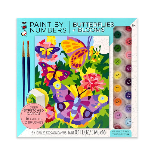 Bright Stripes : iHeartArt Paint by Numbers Butterflies Blooms - Bright Stripes : iHeartArt Paint by Numbers Butterflies Blooms