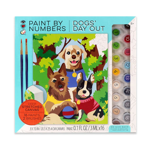 Bright Stripes : iHeartArt Paint by Numbers Dogs' Day Out - Bright Stripes : iHeartArt Paint by Numbers Dogs' Day Out