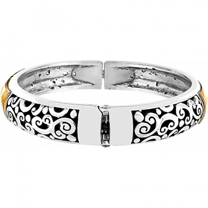 Brighton : Catania Hinged Bangle in Silver and Gold - Brighton : Catania Hinged Bangle in Silver and Gold - Annies Hallmark and Gretchens Hallmark, Sister Stores