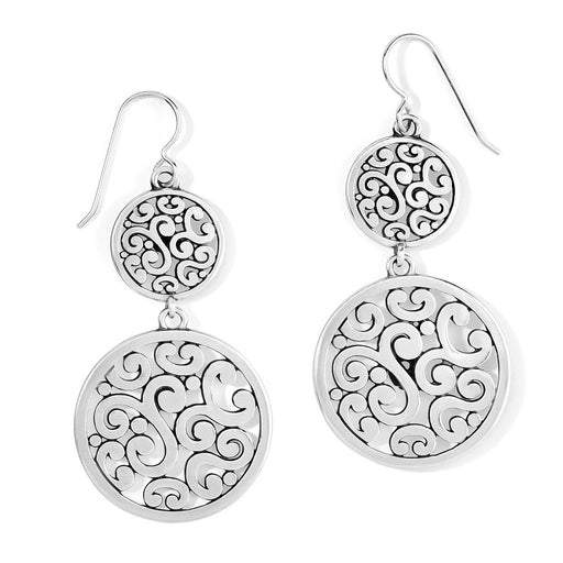 Brighton : Contempo Medallion Duo French Wire Earrings - Brighton : Contempo Medallion Duo French Wire Earrings - Annies Hallmark and Gretchens Hallmark, Sister Stores