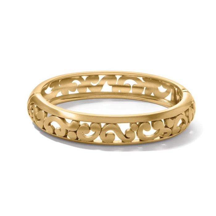 Brighton : Contempo Medium Hinged Bangle in gold - Brighton : Contempo Medium Hinged Bangle in gold