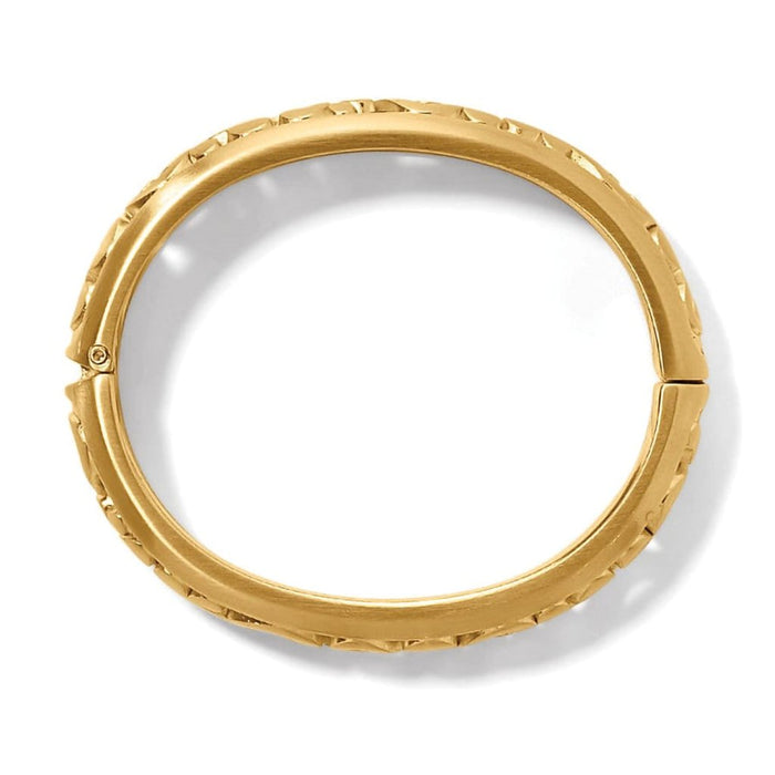 Brighton : Contempo Medium Hinged Bangle in gold - Brighton : Contempo Medium Hinged Bangle in gold