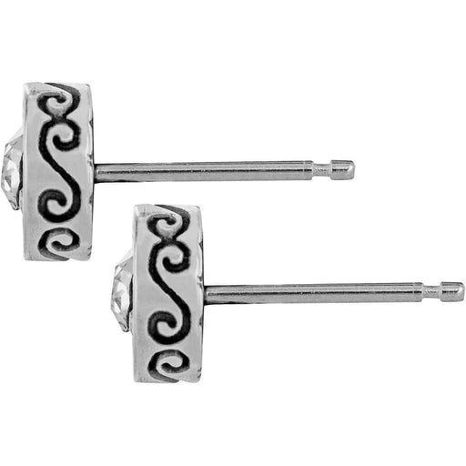 Brighton : Crescent Mini Post Earrings in Silver - Brighton : Crescent Mini Post Earrings in Silver