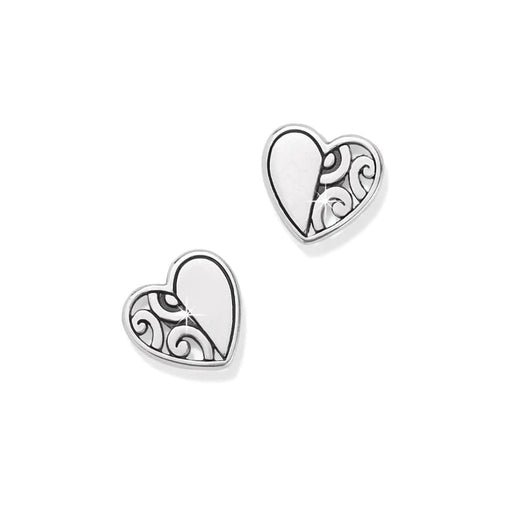 Brighton: Deco Heart Mini Post Earrings - Brighton: Deco Heart Mini Post Earrings