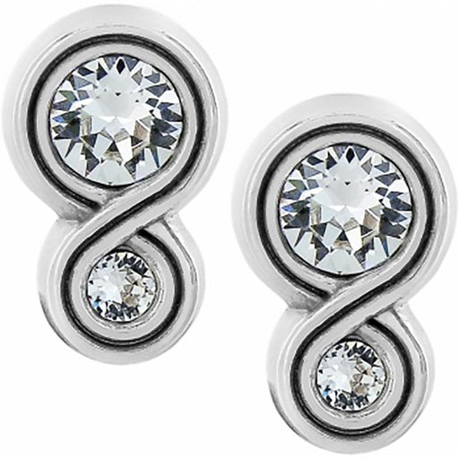 Brighton : Infinity Sparkle Post Earrings in Silver -