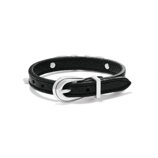 Brighton : Interlok Braid Leather Bracelet in black - Brighton : Interlok Braid Leather Bracelet in black