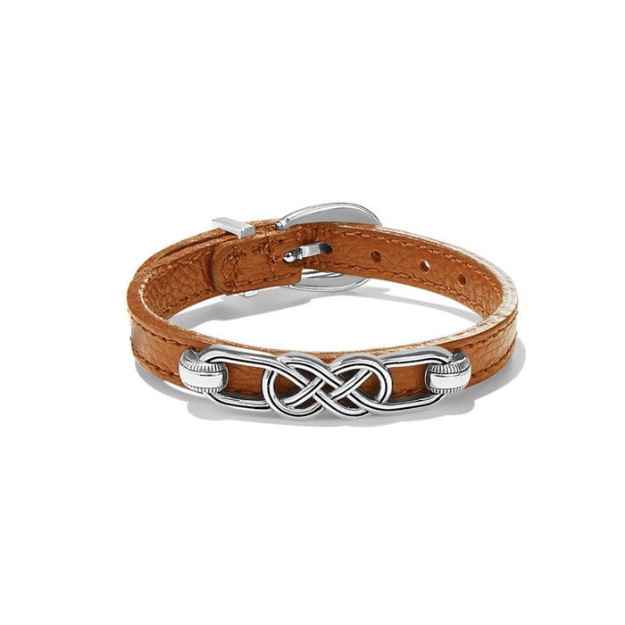 Brighton : Interlok Braid Leather Bracelet in brown - Brighton : Interlok Braid Leather Bracelet in brown