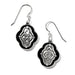 Brighton : Intrigue Soiree French Wire Earrings in Silver - Black -