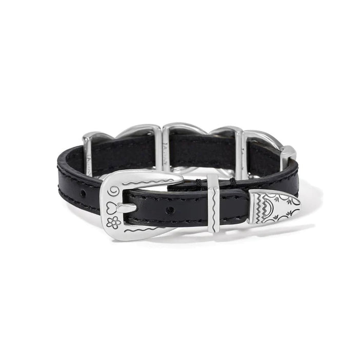 Brighton - Kriss Kross Etched Bandit Bracelet in Black - Brighton - Kriss Kross Etched Bandit Bracelet in Black